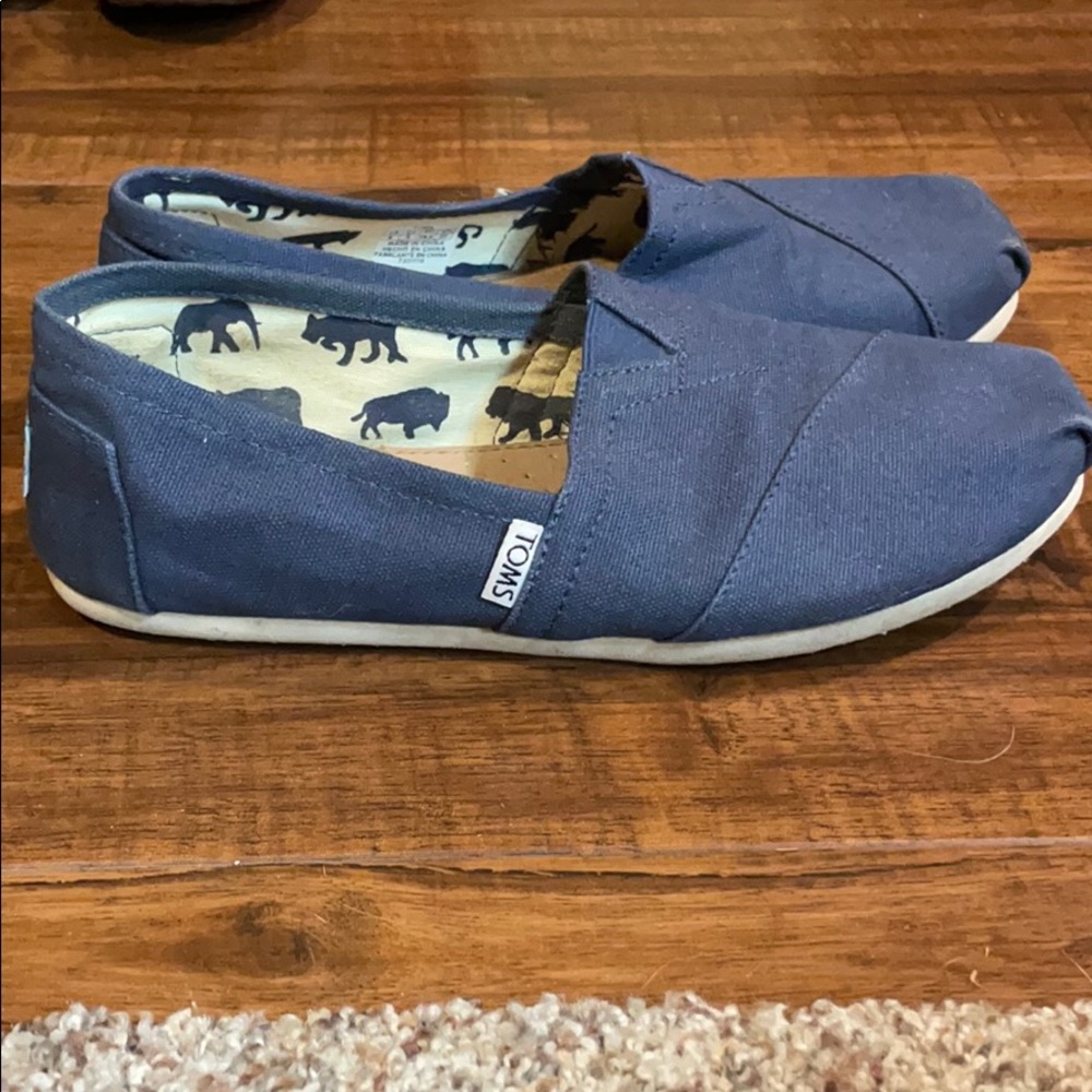Navy Blue Toms slip ons! - Picture 5 of 5